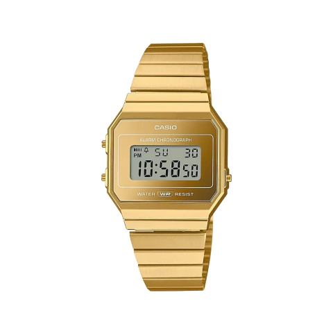 Relógio Casio Feminino Vintage Slim Dourado Digital A700WEVG-9ADF-SC