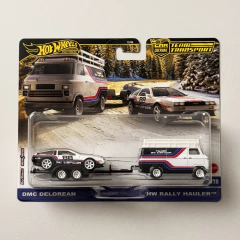DMC Delorean / Hw Rally Hauler - Hot wheels Premium/Team Transport