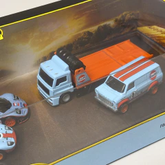 Ford Gulf Box Set Diorama - Hot wheels Premium Set en internet