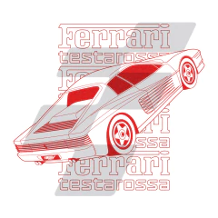 Buzo canguro Oversize Ferrari Testarossa + Hotwheel (de regalo) - comprar online