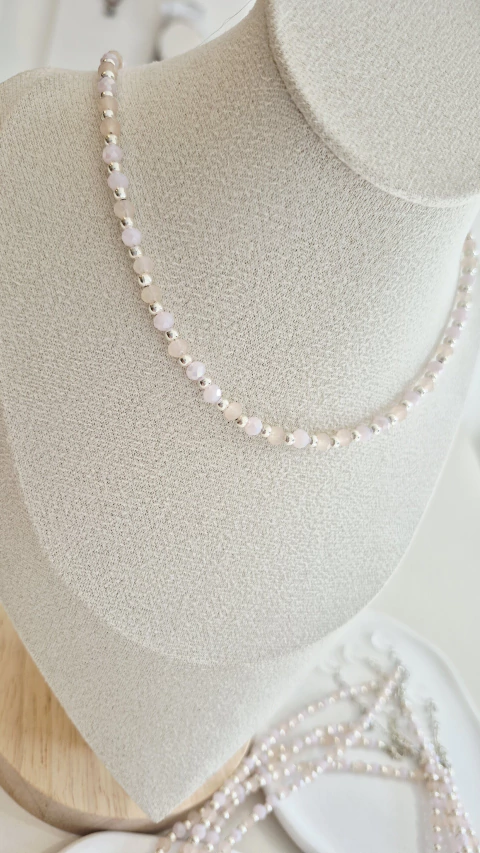 Collar Cristalitos- Rosa
