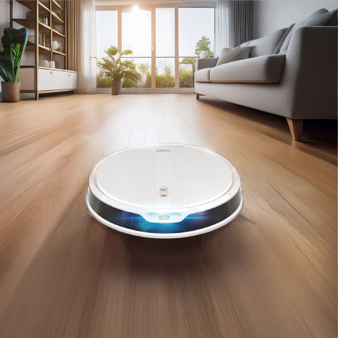 Robô Aspirador ROPO Laser Slim Ultrafino com Mapeamento LiDAR – 7,6 cm de Altura Bivolt - loja online