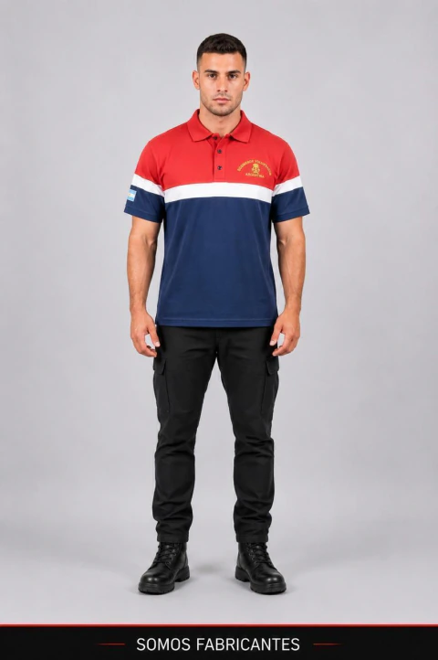 CHOMBA 3 COLORES HOMBRE