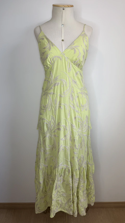 Vestido longo alcinha verde TPM (42) - comprar online