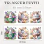 Páscoa Bênçãos de Páscoa Trio Floral - Transfer Têxtil DTF