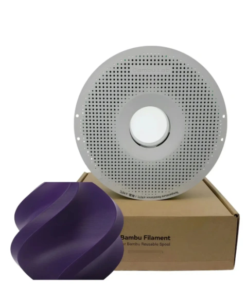 Filamento Bambu Lab PLA Basic Roxo Indigo Com Carretel Reutilizável 1Kg 1,75mm