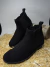 Bota camurça preta em couro, leve - comprar online