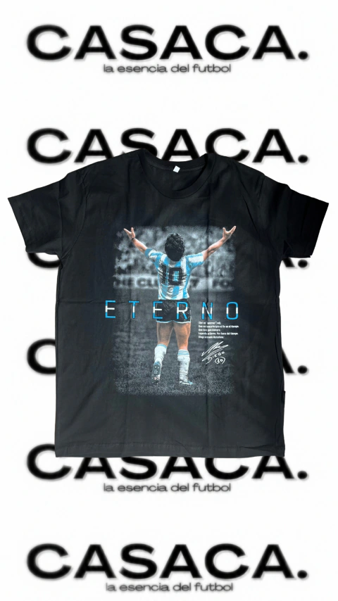 REMERA "D10S ETERNO" - HOMENAJE A MARADONA