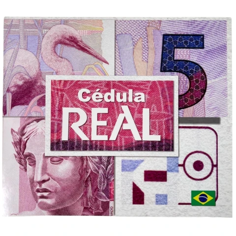 Folder para Cédula de 5 Reais - Brasil 2° familía