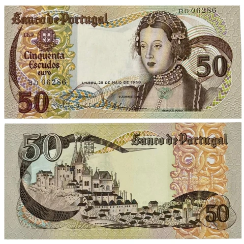 CÉDULA - 50 Escudos - Portugal FE