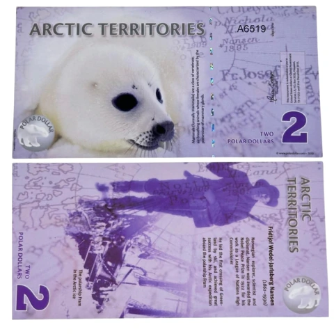 Cédula Fantasia - 2 Polar Dollars - Pinípede FE