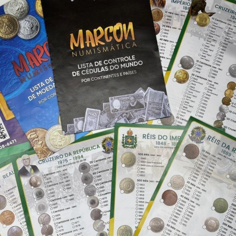 KIT - 9 Listas de Controle - Marcon Numismática
