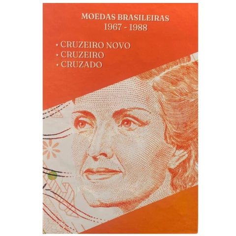Álbum Moedas Brasileiras - Cruzeiro Novo - Cruzeiro - Cruzado (1967 - 1988)