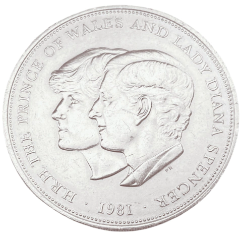 25 New Pence - Casamento real - Reino Unido (1981)