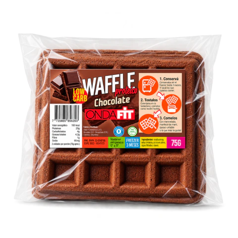 Waffles Proteicos de Chocolate - Onda Fit (2 un.)