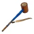 Cachimbo Xamânico Desmontável — Azul Escuro com Pena na internet