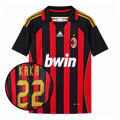 Camisa Retrô Milan I 2007 Home Masculina #22 Kaká - Listrada