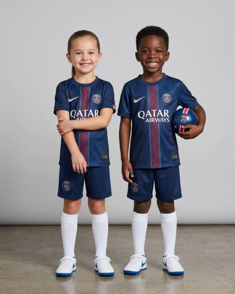 Kit Infantil PSG I 2025/26 - Azul