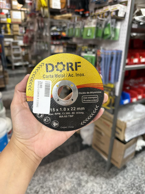DISCO CORTE P.115X1.0X22MM DORF