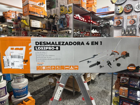 LD52PRO-8 DESMALEZADORA 4 FUNCIONES 52 CC 2T NAFTA LUSQTOFF