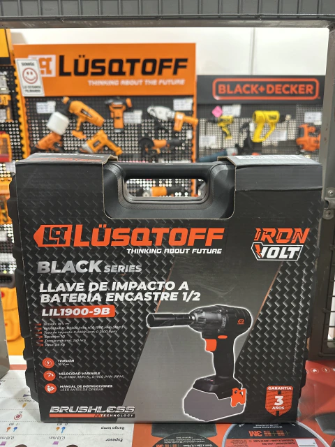 LIL1900-9B LLAVE DE IMPACTO A BATERIA ENCASTRE 1/2 LUSQTOFF