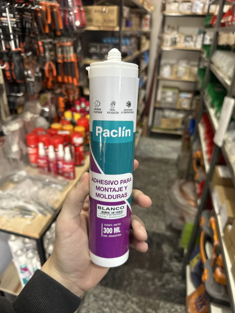 ADHESIVO P/MONTAJE Y MOLDURAS PACLIN 300 ML