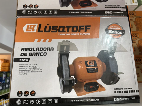 AB-550 AMOLADORA DE BANCO 550W 3/4 HP 220V-50HZ LUSQTOFF