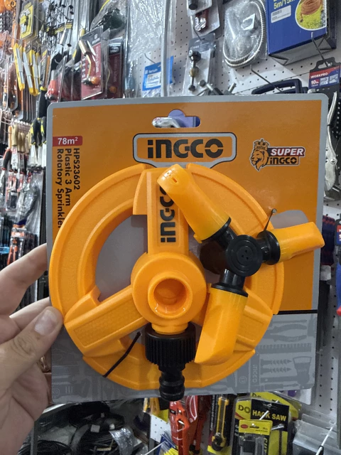 HPS23602- ROCIADOR GIRATORIO PLASTICO 3 BRAZOS ADAPTADOR 3/4PLG