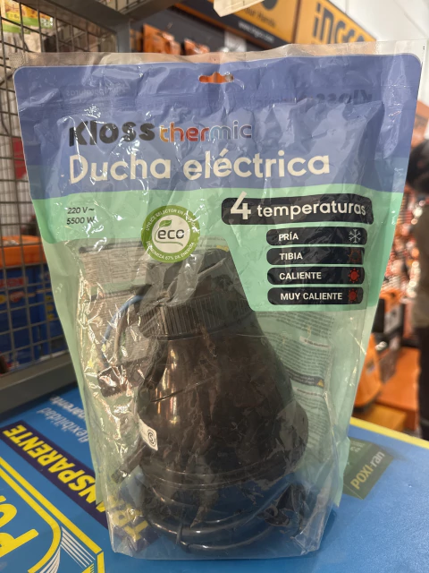 DUCHA ELECTRICA 4 TEMP NEGRA
