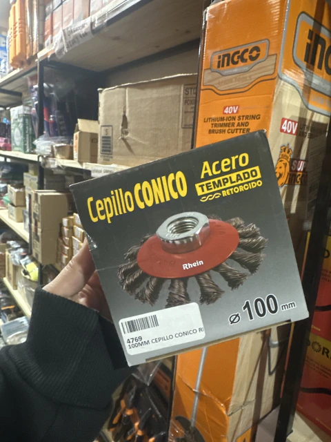 100MM CEPILLO CONICO RETORCIDO RHEIN