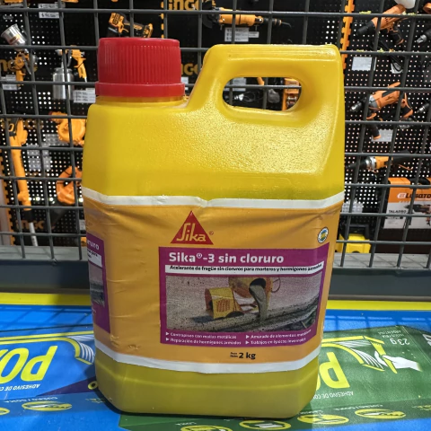 SIKA 3 ACELERANTE DE FRAGUE SIN CLORURO x 2 KG