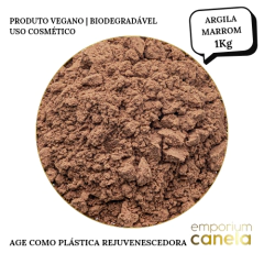 Argila Pacote 1Kg - Marrom