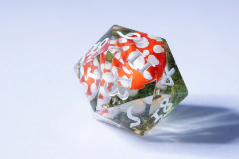 D20 - Double Fungi (Number color of your choice)