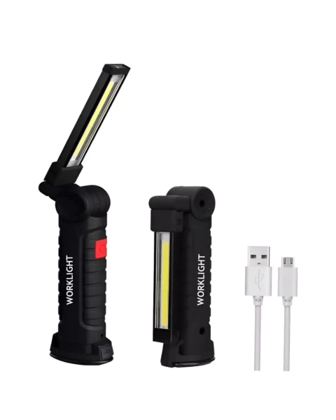 Linterna Led Cob Recargable Magnética Plegable De Trabajo - comprar online