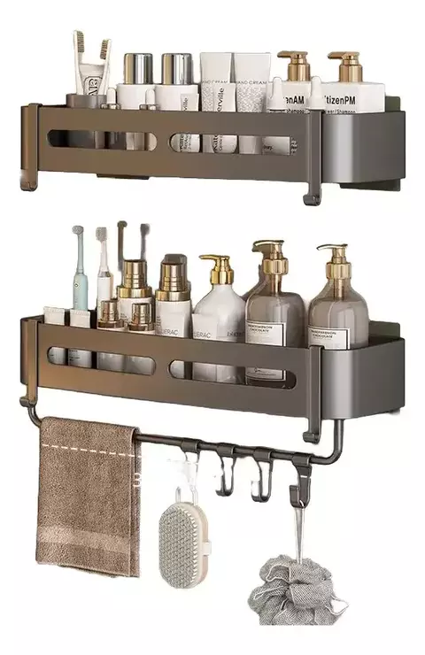 Esquinero Organizador De Baño Estante Adhesivo Baño Y Cocina