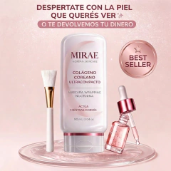 MIRAE® Máscara Facial de Colágeno Coreano Avanzado + Espátula Aplicadora de Regalo
