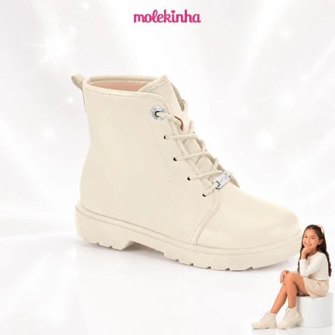 Bota Molekinha - Milano - Off White