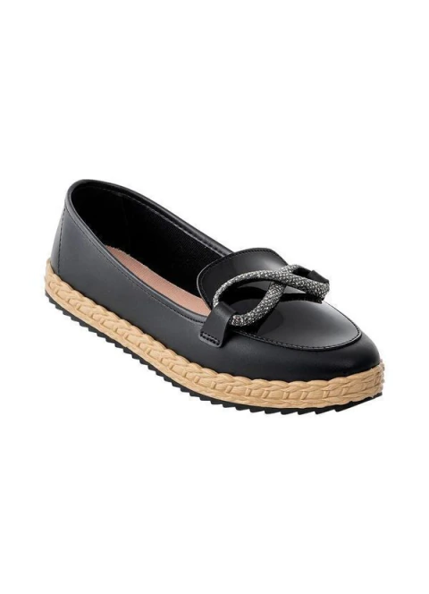 Sapatilha Moleca Laço Brilho 5696.334 Preto