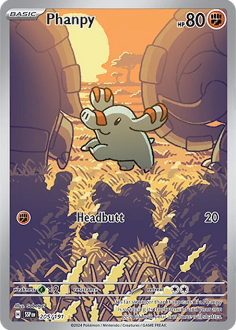 Phanpy (Illustrated Full Arts) - (0907-07/196) (IS) (TK) NM