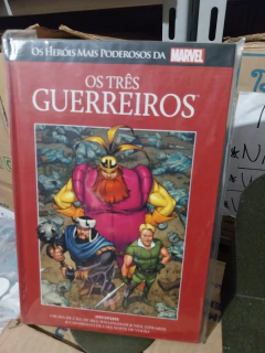 Os Heróis mais Poderosos da Marvel - capa dura vermelho - preço unitário - Sebo Reinoso 