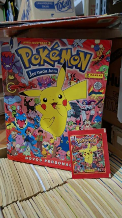 Álbum Pokémon - Jornada Johto - Faltam 5 figurinhas