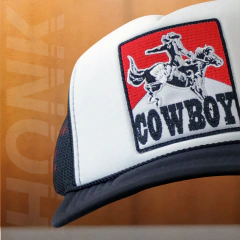 Boné Cowboy | Preto e Branco
