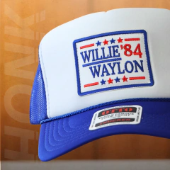 Boné Willie & Waylon Eleição '84 | Azul Royal e Branco