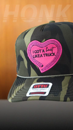 Boné Heart Like A Truck | Camuflado - Honk Brand