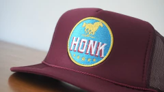 Imagem do Boné Mustang | Vinho com Patch Azul