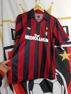 Camisa Milan 90/91 - Reedição de 2007 - Home - Carlo Ancelotti - Di Gordo