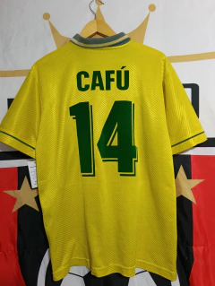 Camisa Brasil 94/96 - Home - Autografada Cafú - loja online