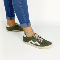 Zapatilla FLOW 3.0 OLIVA 35 AL 41 LINEA CUERO - tienda online