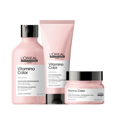 Kit Vitamino color Lòreal: Shampoo, Condicionador e Máscara