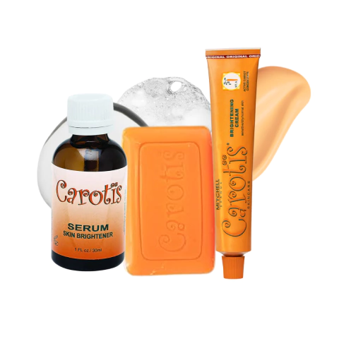 Kit Carotis Rutina Facial Antiedad Jabón Limpiador Serum Iluminador Crema Facial Con Vitamina C Ácido Hialurónico Y Vitamina E Antioxidante Glow Skin Arrugas Líneas De Expresión Piel Lisa Firme Botox